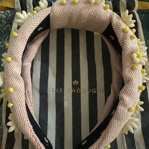 Lele Sadoughi Pink and Yellow  Headband